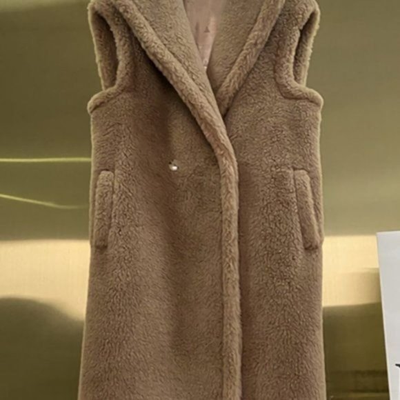 Miz Ready or Not: Faux Sherpa Fur Trench Vest L XL XXL - Picture 5 of 16